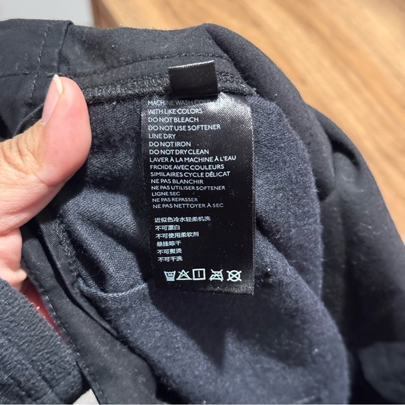 Free People Black Faux Leather Size 10 Pleated Front Trouser Pants Pockets Edgy - Picture 6 of 9